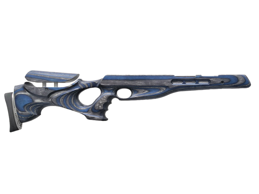 Custom stock for Air Arms TX(HC)200 FT design "royal blue" laminate + cheek riser and pad