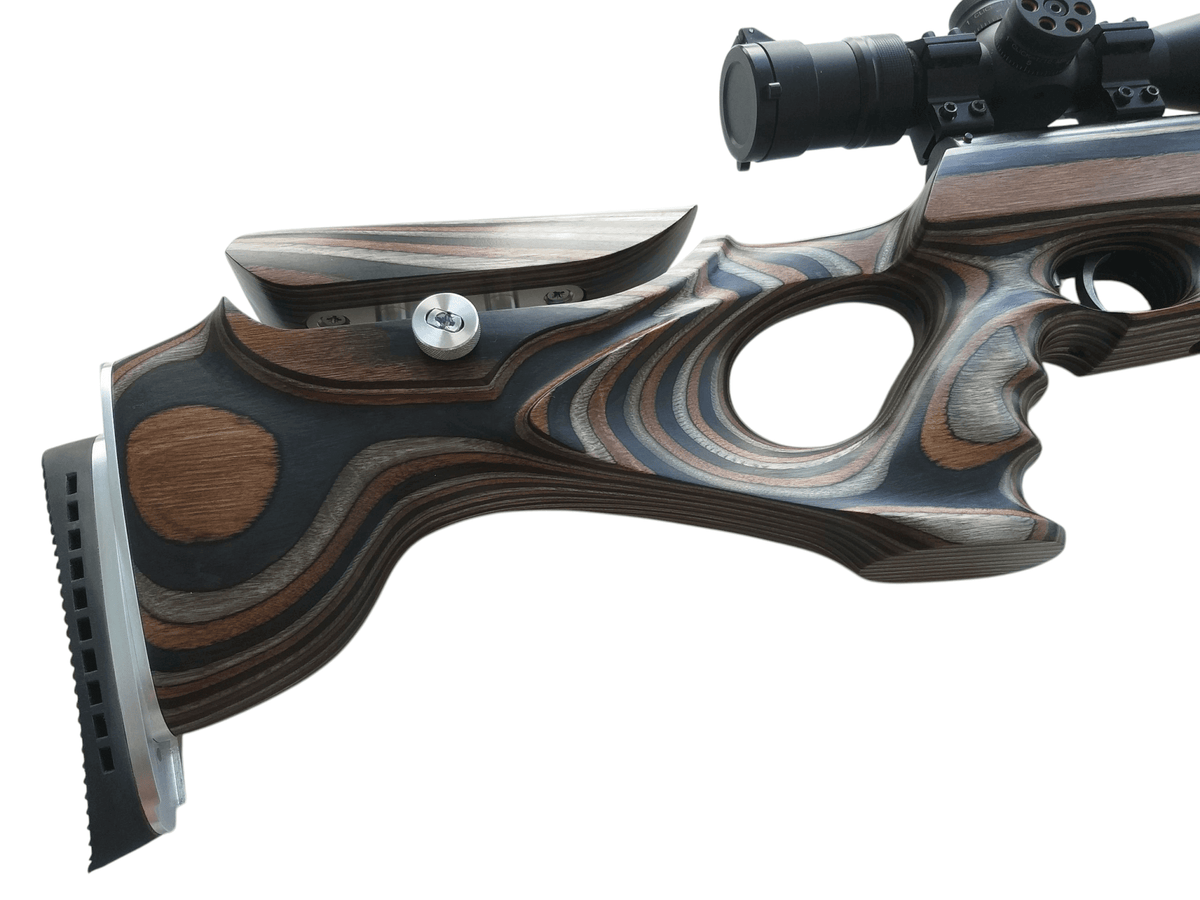 Weihrauch HW77 HW97 & Carbine custom stock with Mountain Camo design for precision shooting.