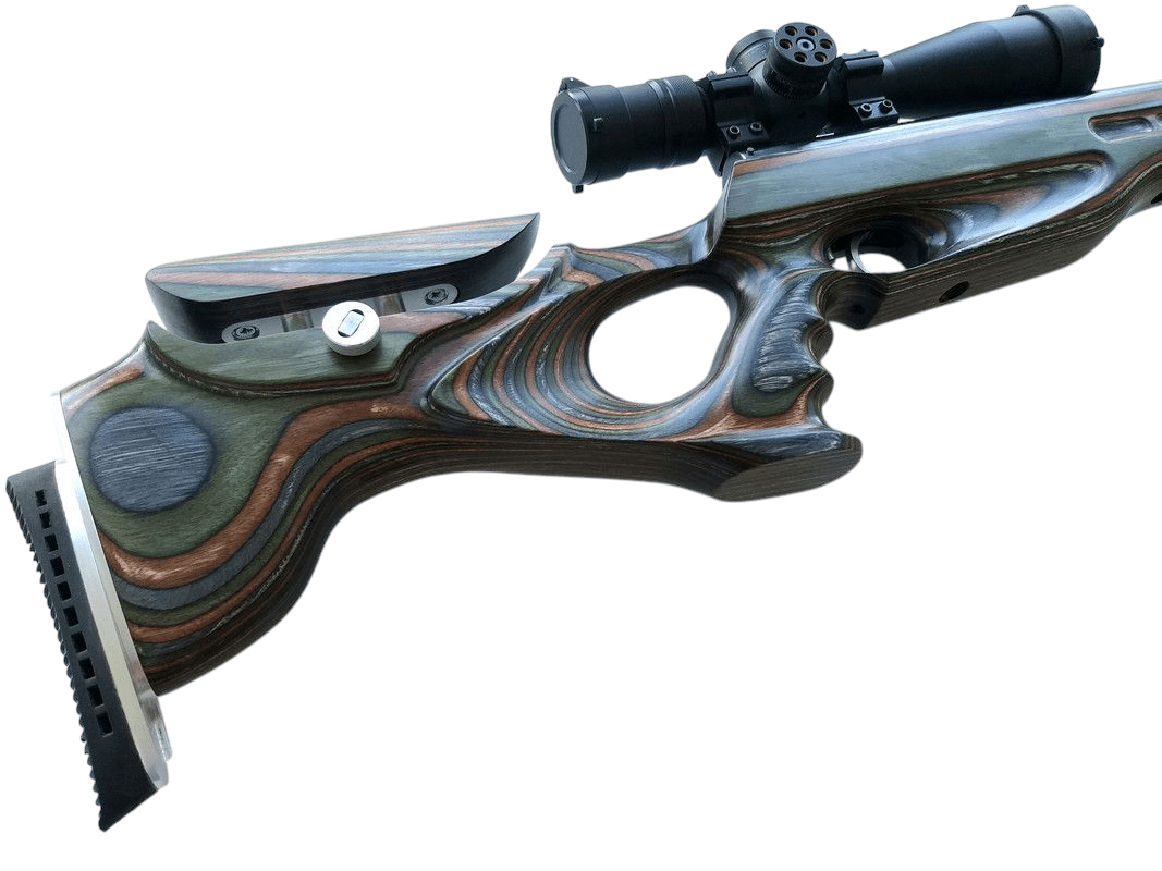 Custom stock for Weihrauch HW77,97-77K,97K  laminate + cheek riser and pad - CRAFTSMAN VIT CUSTOM STOCKS
