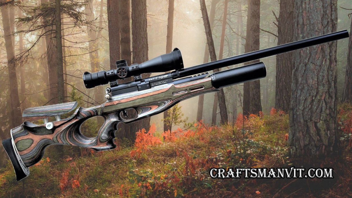 Custom stock for BSA R10 SE "forest camo" laminate + cheek riser and pad