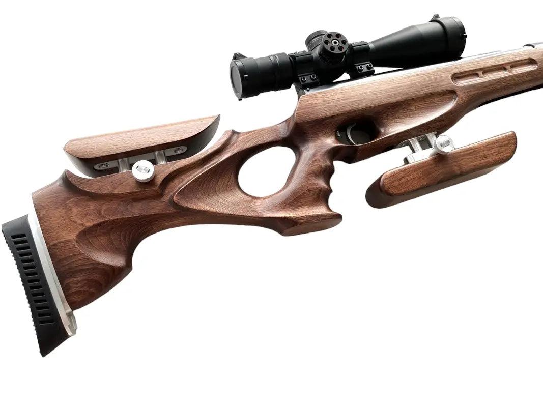 Custom stock for Weihrauch HW77,97-77K,97K "walnut" FT edition laminate + cheek riser + hamster and pad