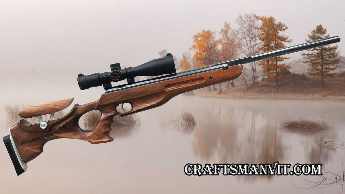 Custom stock for Weihrauch HW95/98 FT design walnut + cheek riser and ...