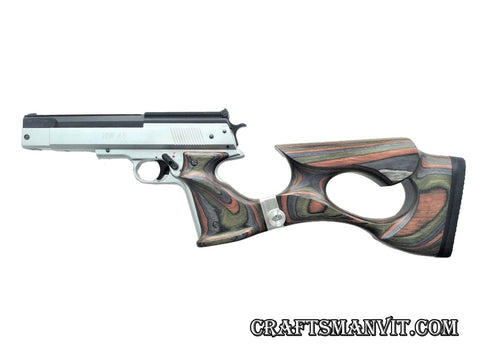 Shoulder stock for Weihrauch HW45 forest camo laminate - Craftsman Vit bullpup conversion kits & custom stocks